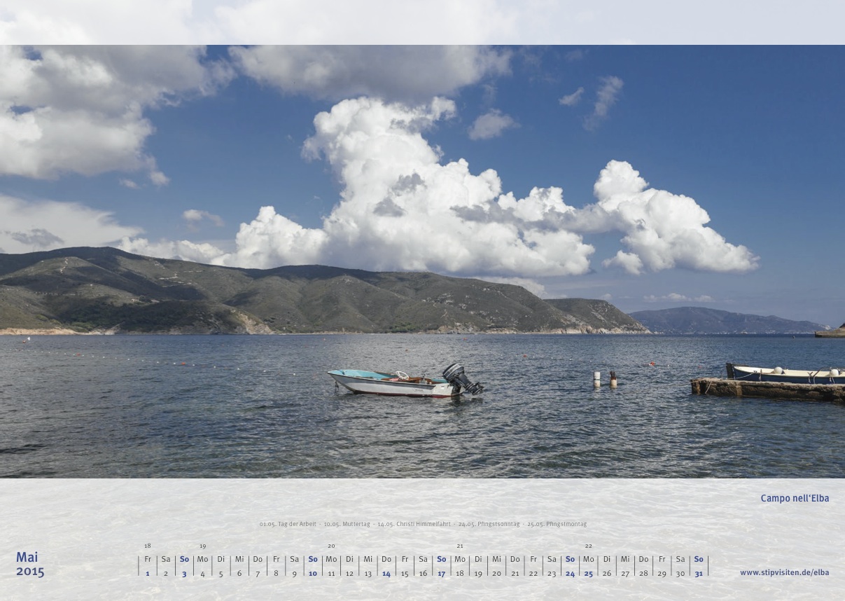 Maiblatt Kalender 2015 –Elba